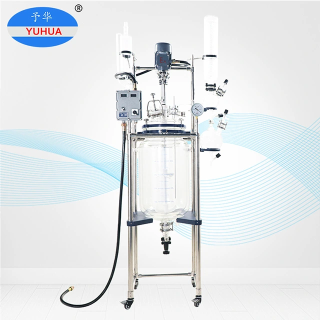Explosive-proof-Jacketed-Glass-Reactor-100L-150L-200L